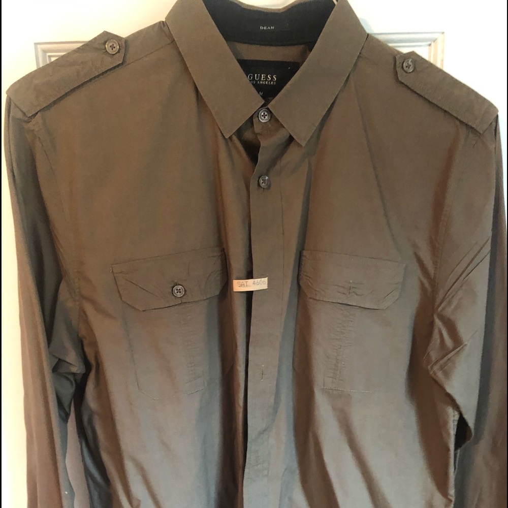 Guess Casual Utility Shirt. True SLIM fit.